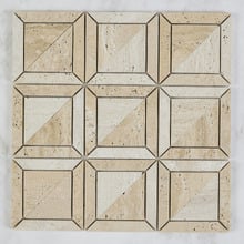 Naima Beige Travertine Mosaic Tile